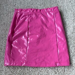🎇🎆3for$9 Girls pink pleather skirt- size 20Y- SHEIN